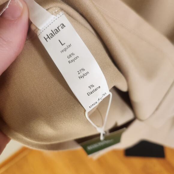 HALARA Slim Mini Work Dress in Pebble, Size Large - Picture 10 of 12